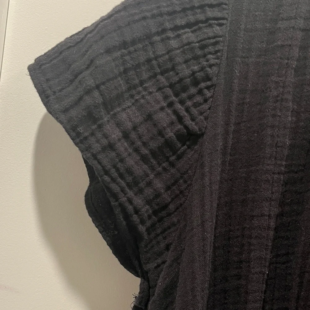 H&M Black V-neck Maxi Dress with Flutter Sleeves - Picture 6 of 7